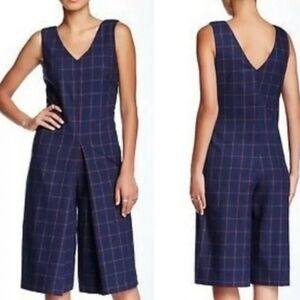 Romeo & Juliet Couture Blue Checkered Jumpsuit